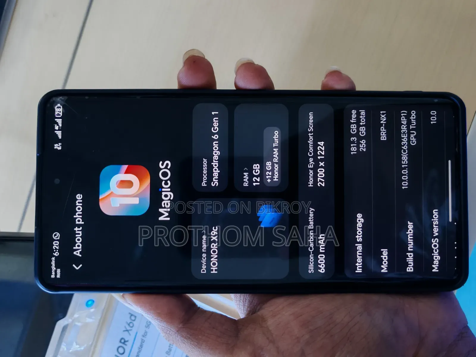 Honor X9c 256 GB Black