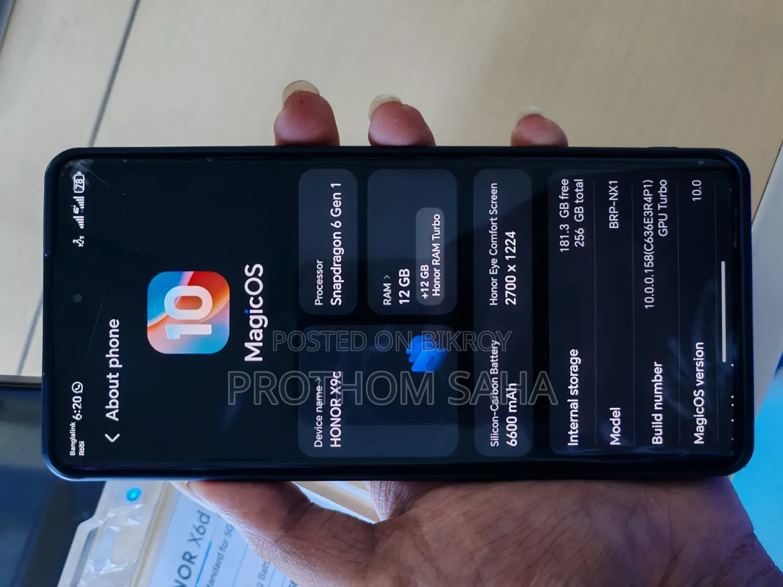 Honor X9c 256 GB Black