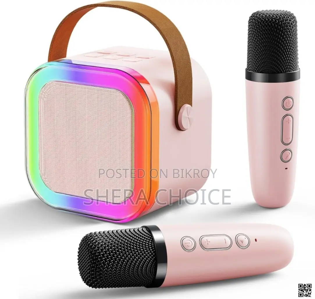 K12 Karaoke RGB Bluetooth Portable Wireless Microphone Speaker