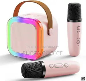 K12 Karaoke RGB Bluetooth Portable Wireless Microphone Speaker