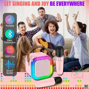 K12 Karaoke RGB Bluetooth Portable Wireless Microphone Speaker