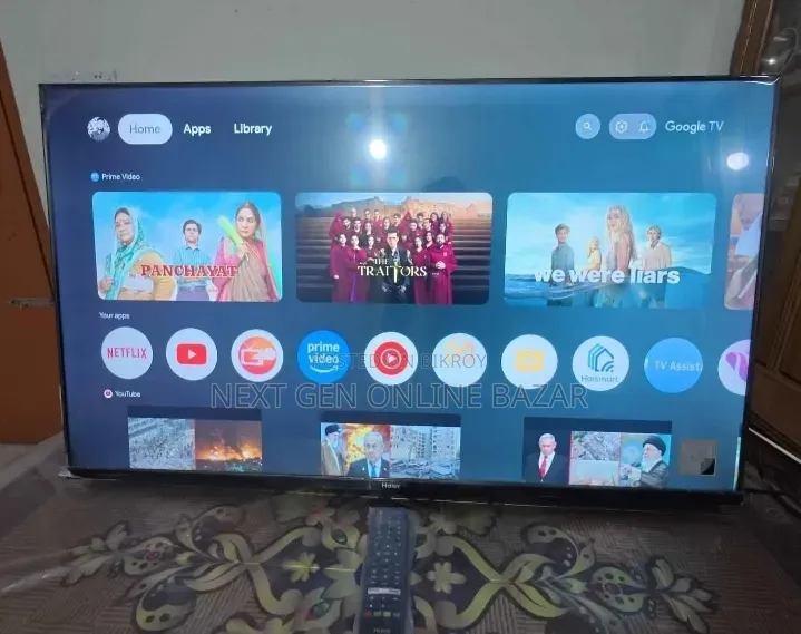 Haier 43" Google Voice LED TV (6 Months Warranty and Replacement)