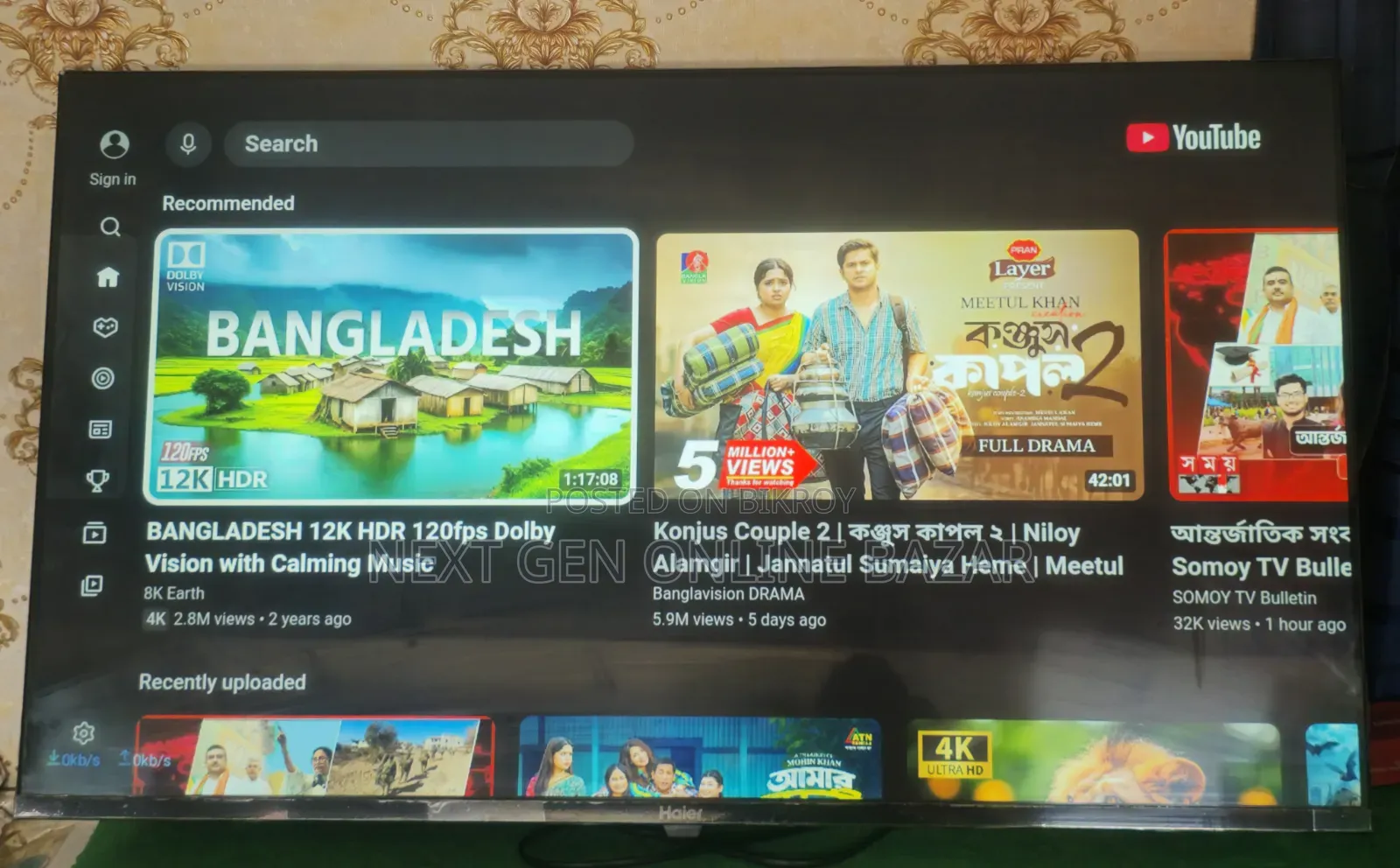 Haier 43" Google Voice LED TV (6 Months Warranty and Replacement)