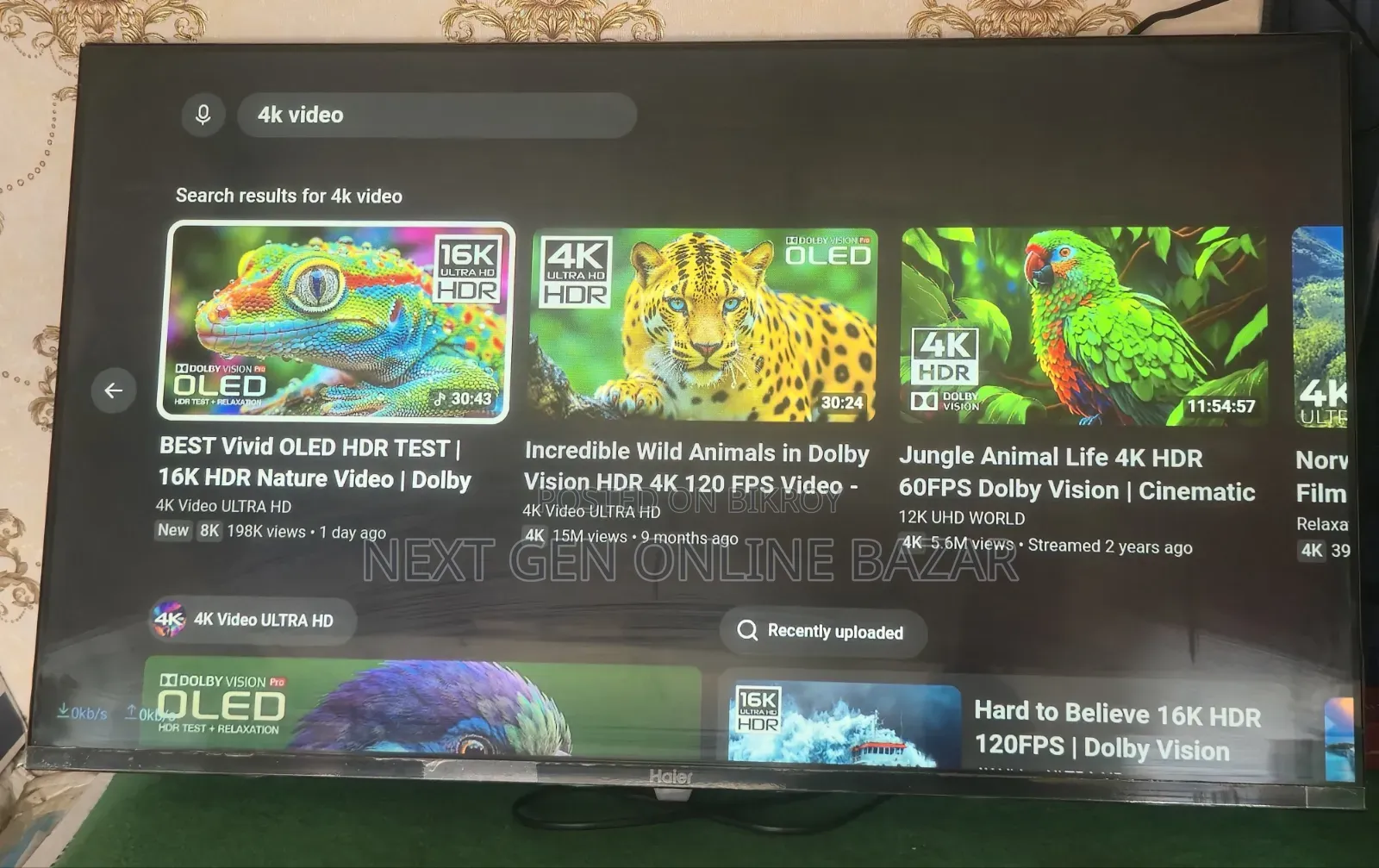 Haier 43" Google Voice LED TV (6 Months Warranty and Replacement)