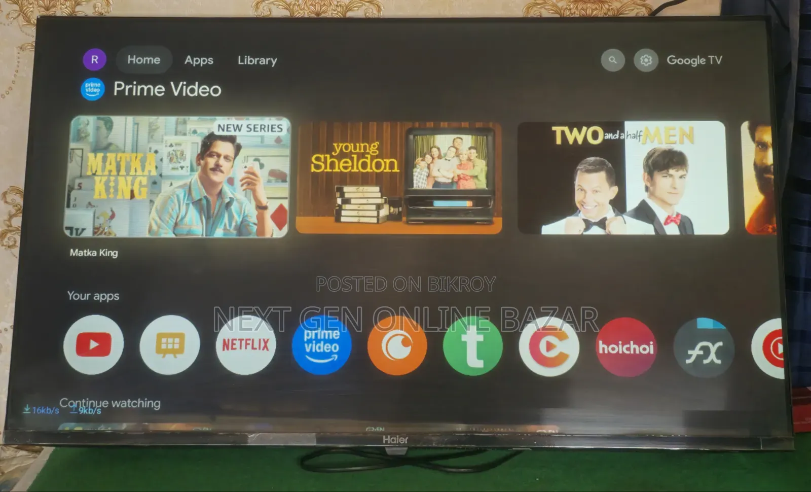 Haier 43" Google Voice LED TV (6 Months Warranty and Replacement)