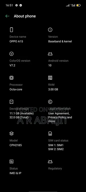 Oppo A15 32 GB White