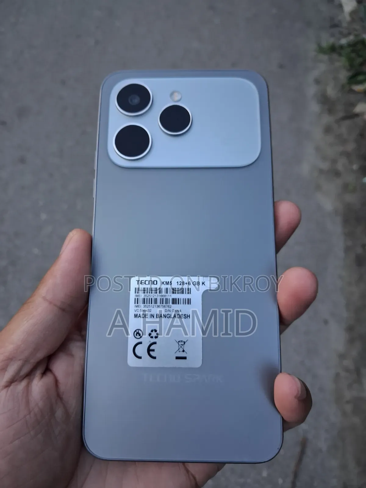 Tecno Spark 40 128 GB Gray