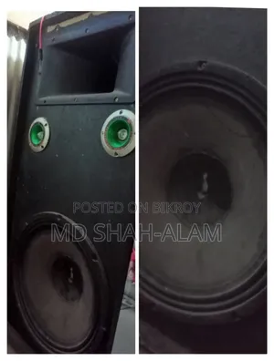 Amplifier and 18-inch speaker + 1 large + 2 RGB tweeters