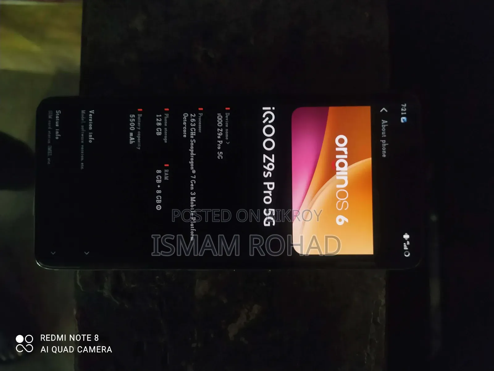 iQOO 8 GB White