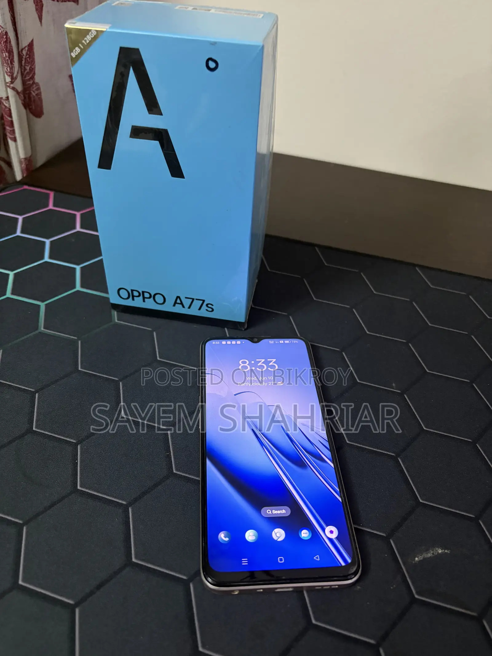 Oppo A77s 128 GB Yellow