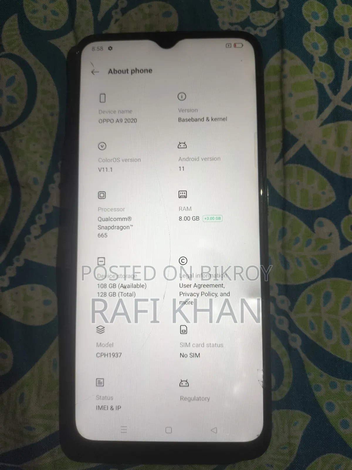 Oppo A9 128 GB Blue