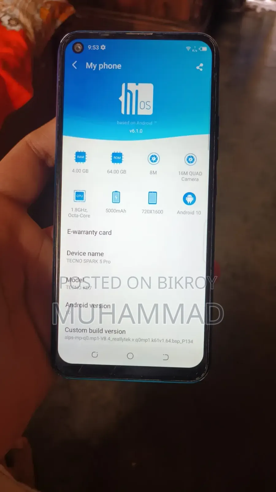 Tecno Spark 5 Pro 64 GB Blue