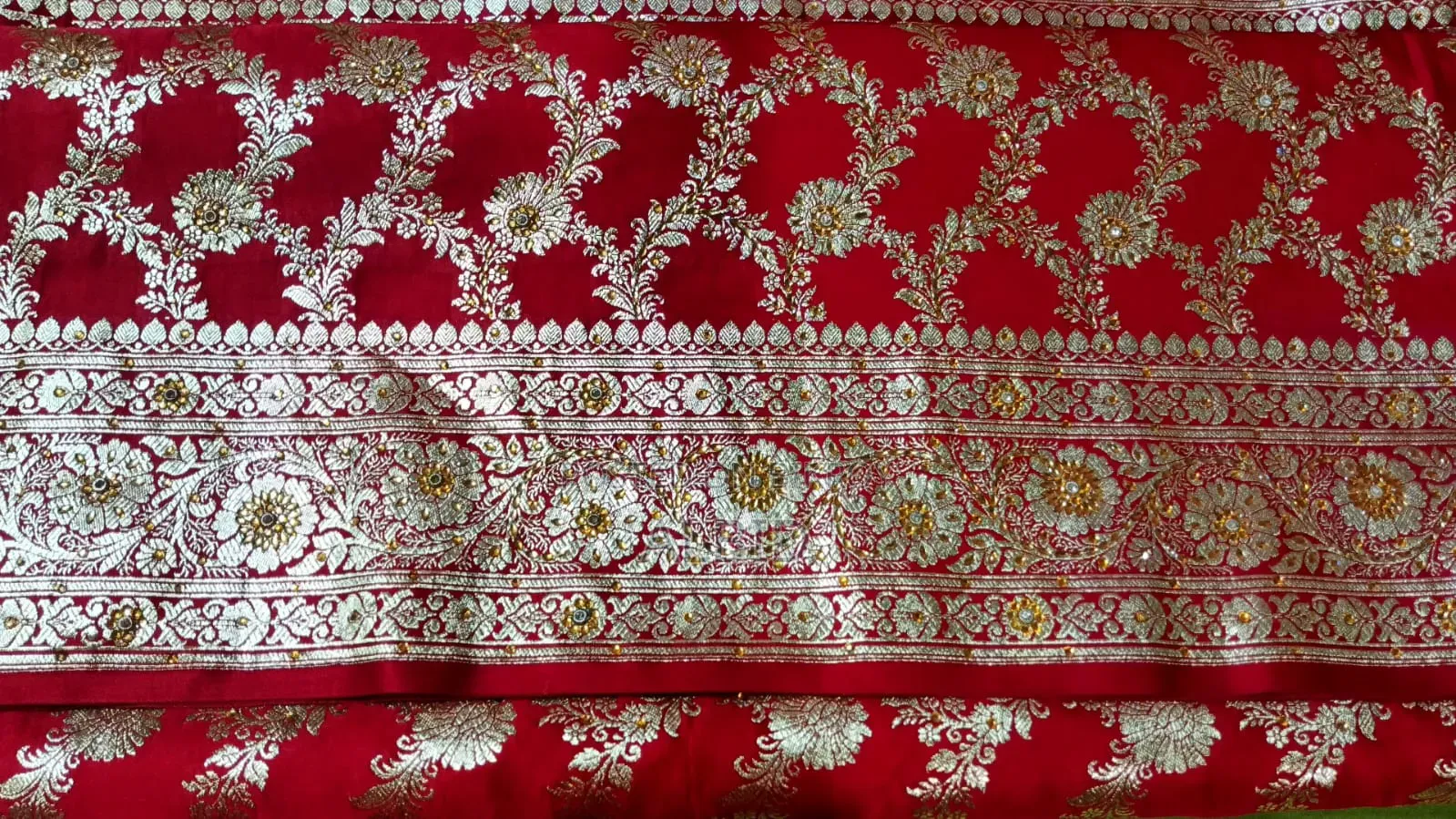 New Bride Saree for Taka. Full body stone. Trending new saree