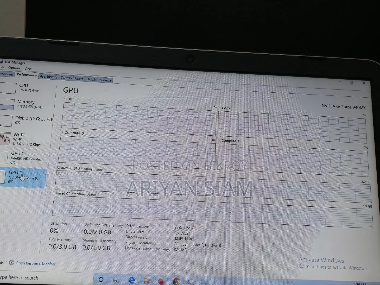 Laptop HP Pavilion 13 X360 4GB Intel Core I3 SSD 512GB