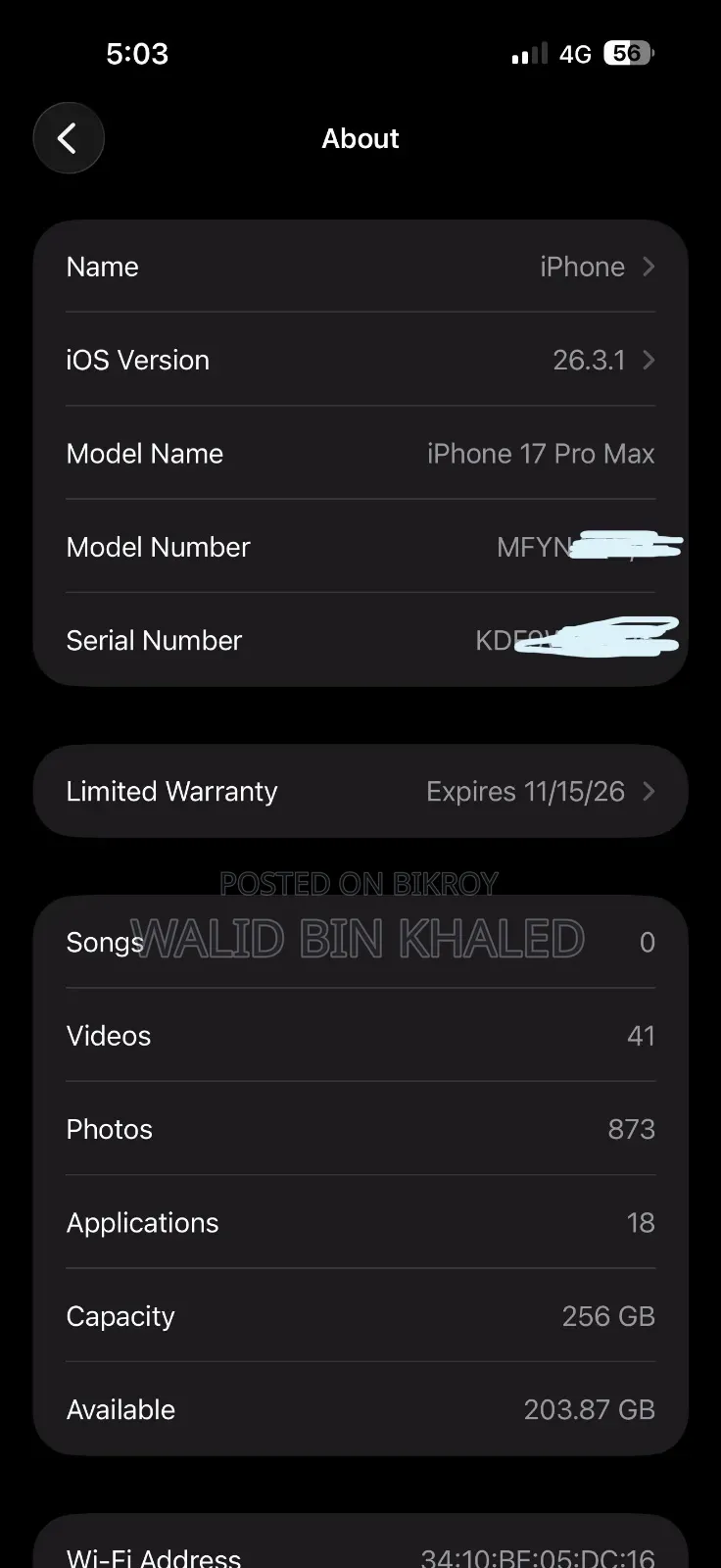 Apple iPhone 17 Pro Max 256 GB Orange
