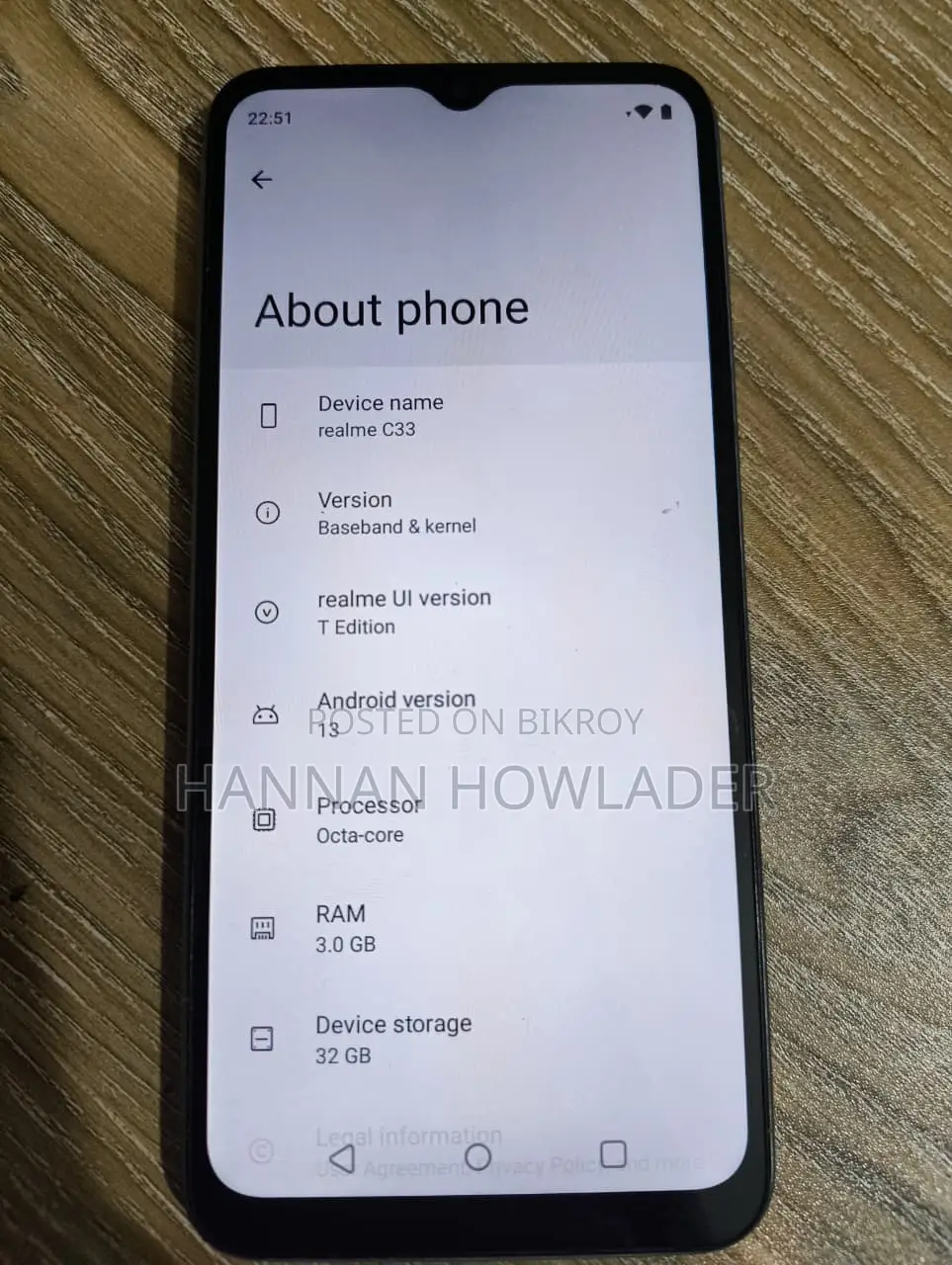 Realme C33 32 GB White