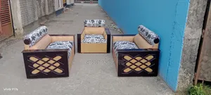Jali Box Sofa Set 2/2/1 with Center Table
