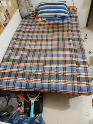 Single Bed With 1 Mattress And 2 Pillows