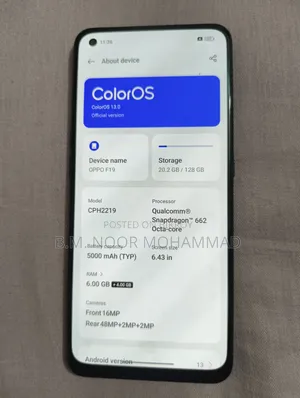 Oppo F19 Pro 128 GB Black