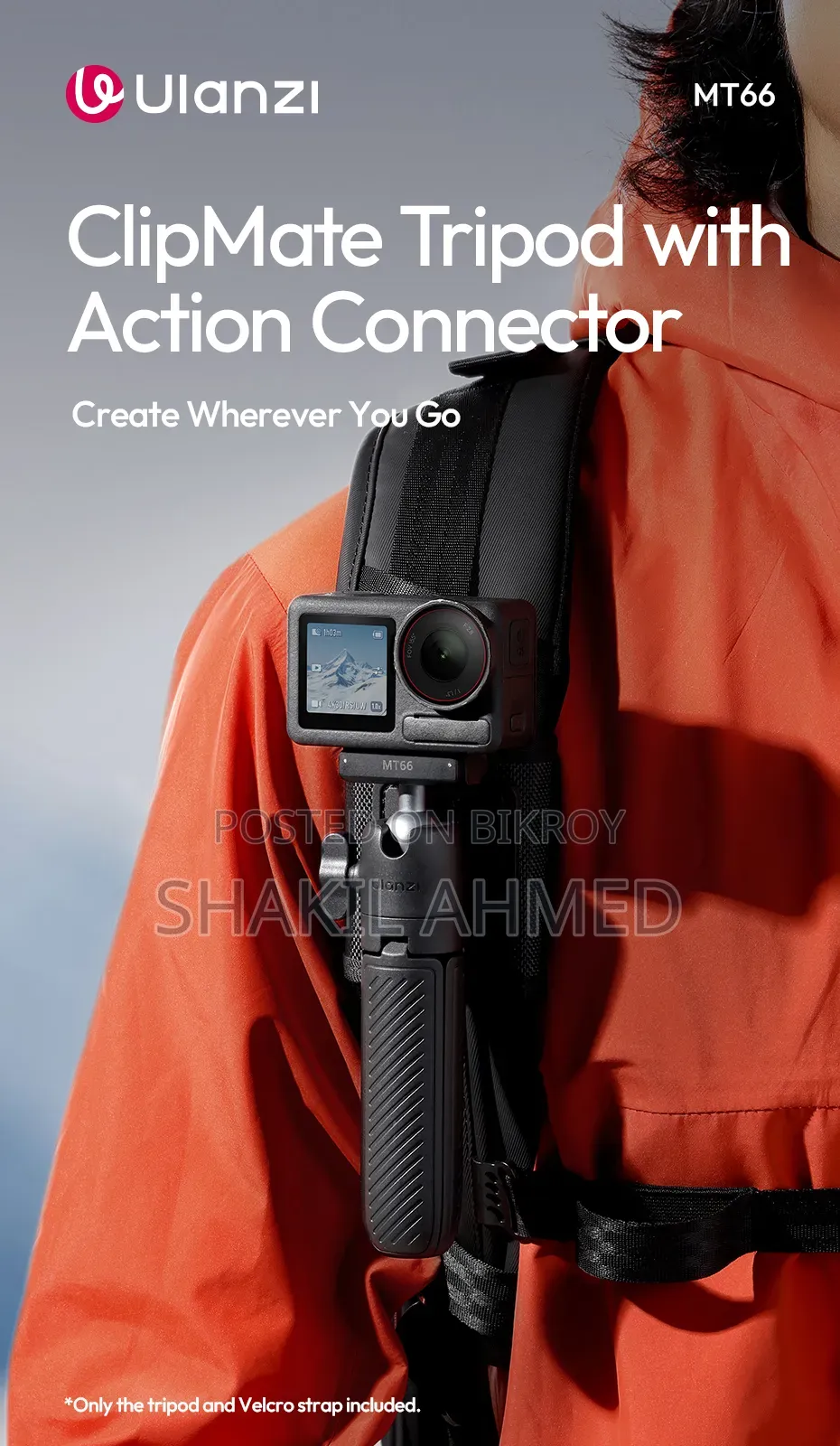 Ulanzi Mt-66 Tripod For Dji Action Cameras