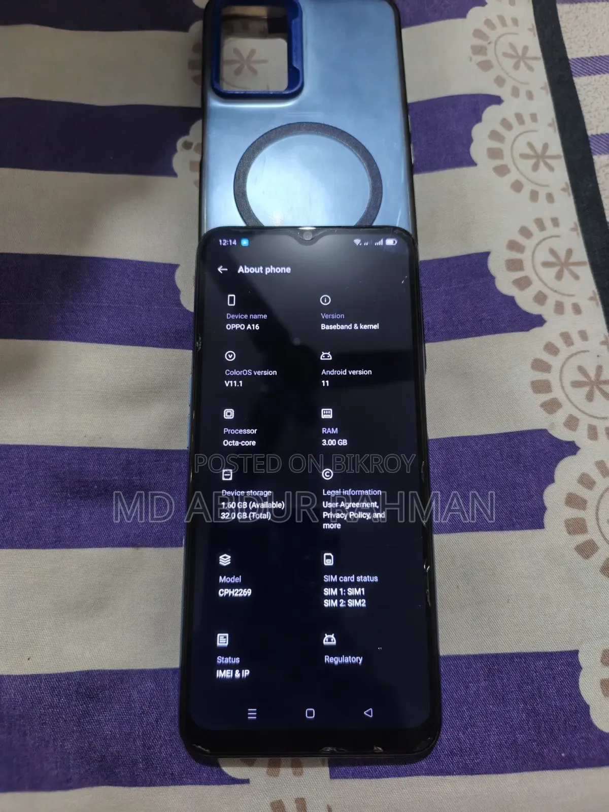 Oppo A16 32 GB Blue
