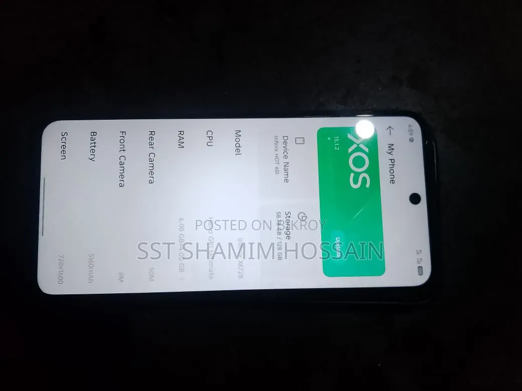 Infinix Hot 60i 128 GB White