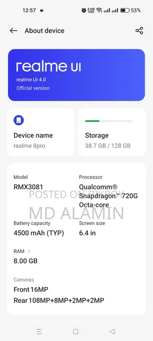 Realme 8 Pro 128 GB Black