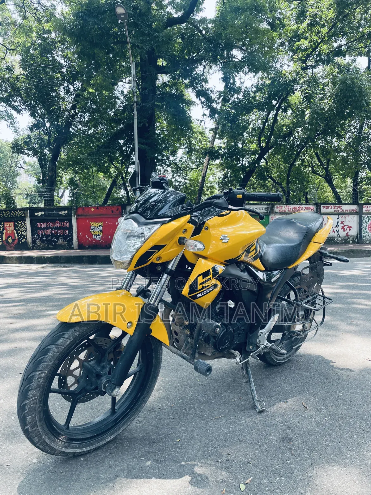 নতুন সুজুকি জিক্সার মনোটোন ২০২৪ ইয়েলো