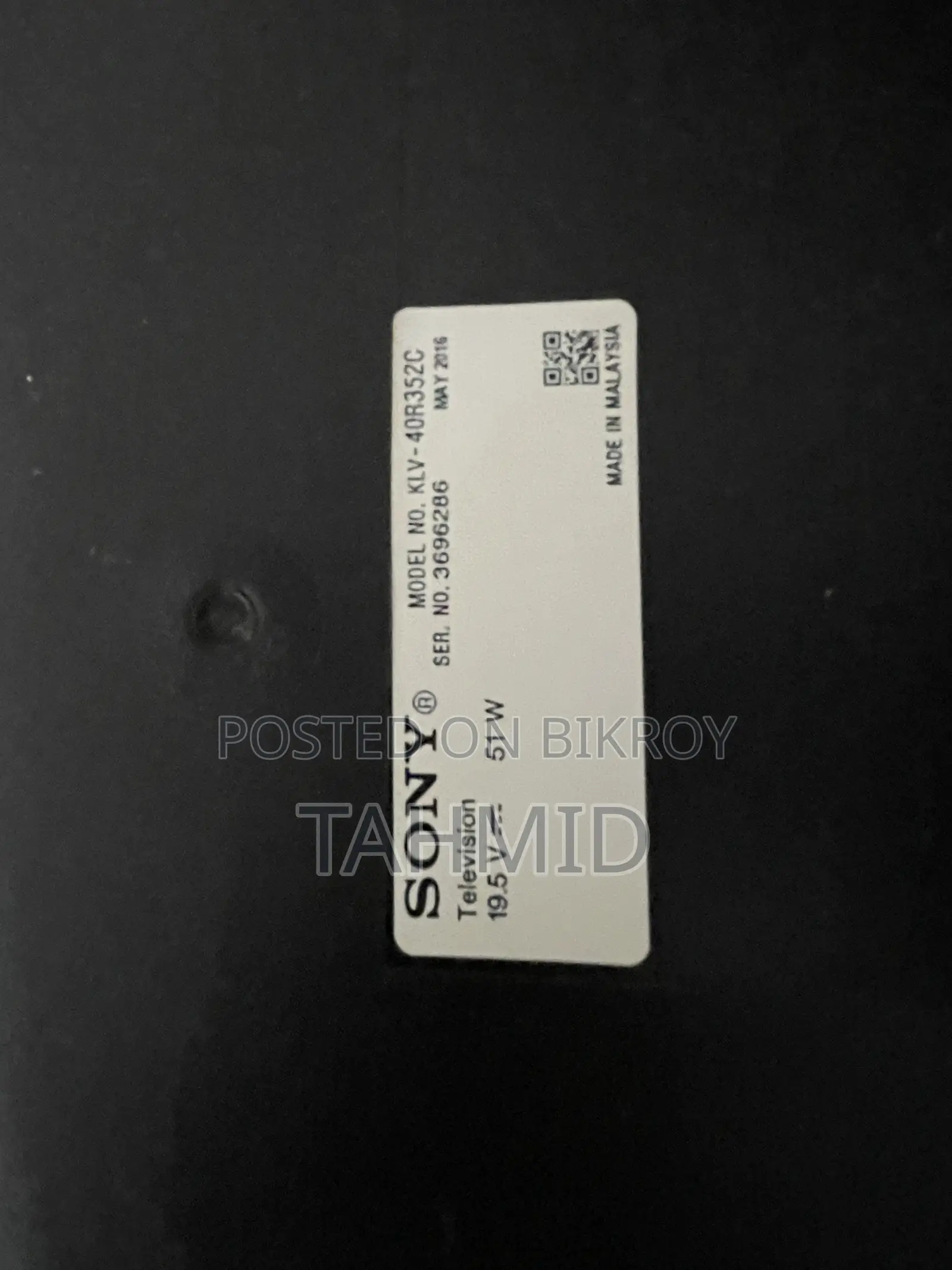 সনি টিভি মডেল: Kl v-40r352c