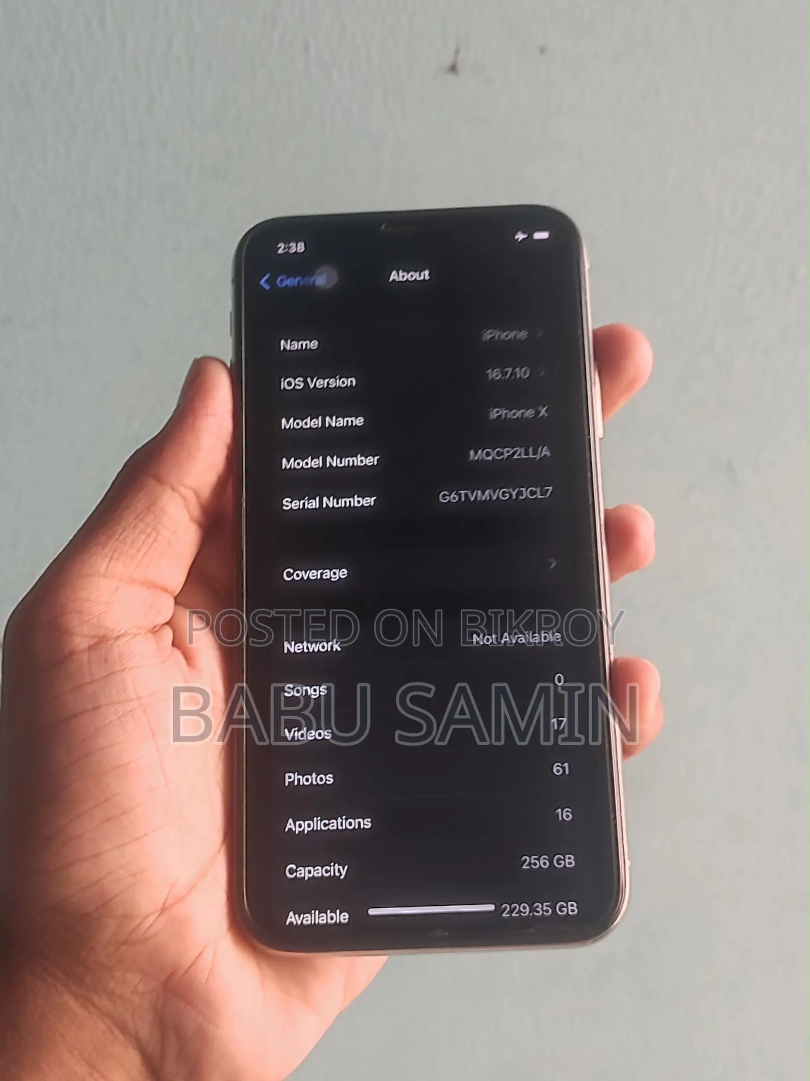Apple iPhone X 256 GB White