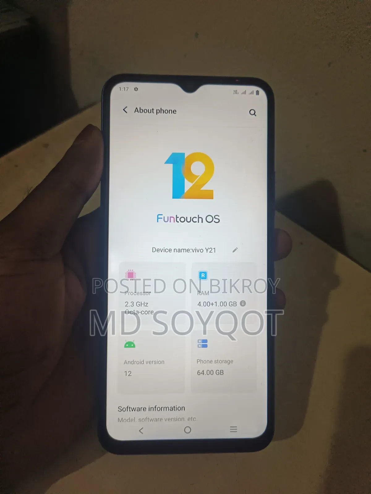 Vivo Y21 64 GB Blue