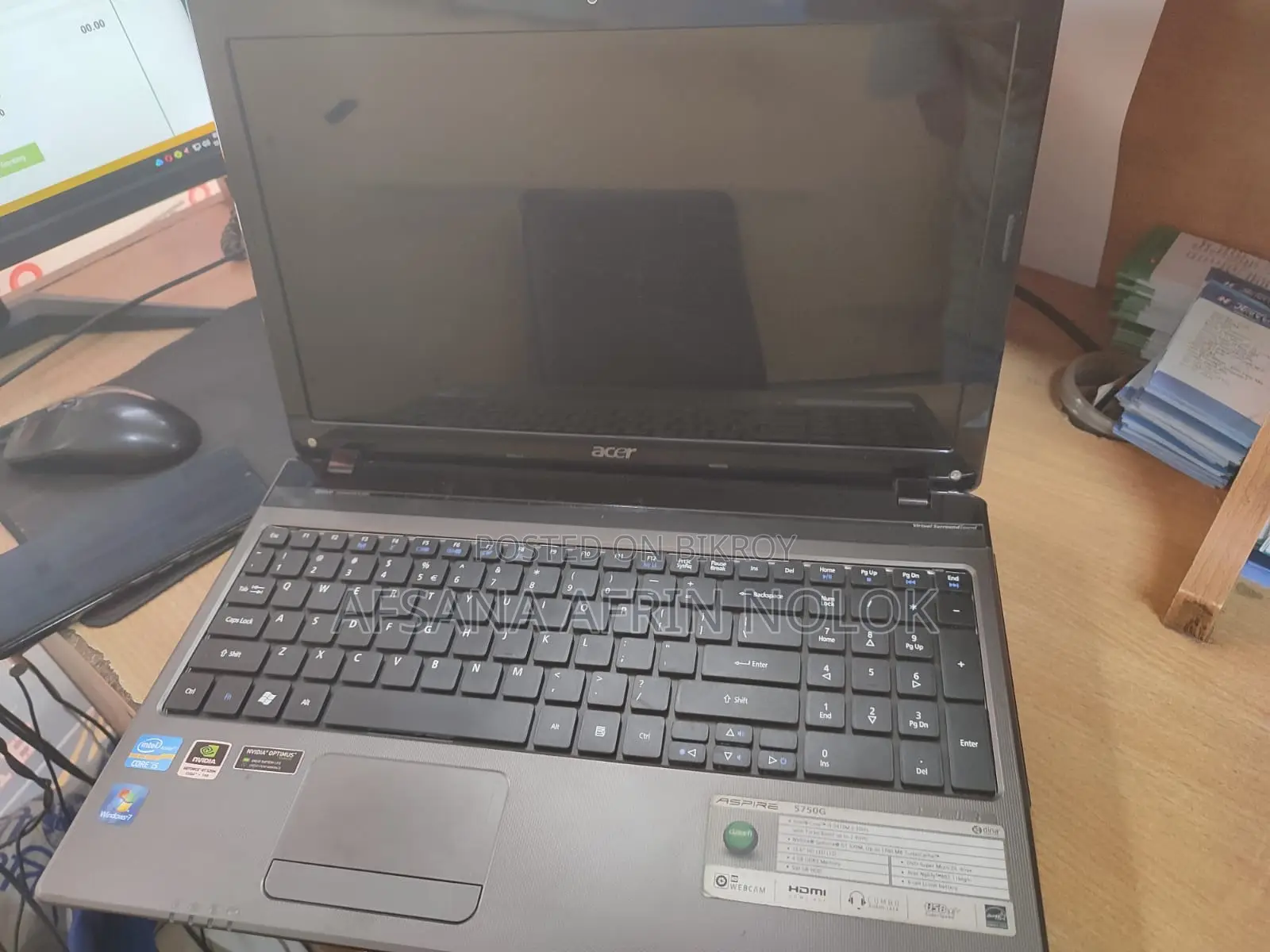 Laptop Acer Aspire 5750G 4GB Intel Core i5 HDD 512GB