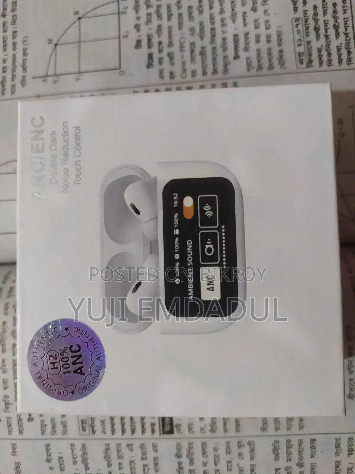 Smart A9 Pro Touch Display Earbuds | ANC + ENC |