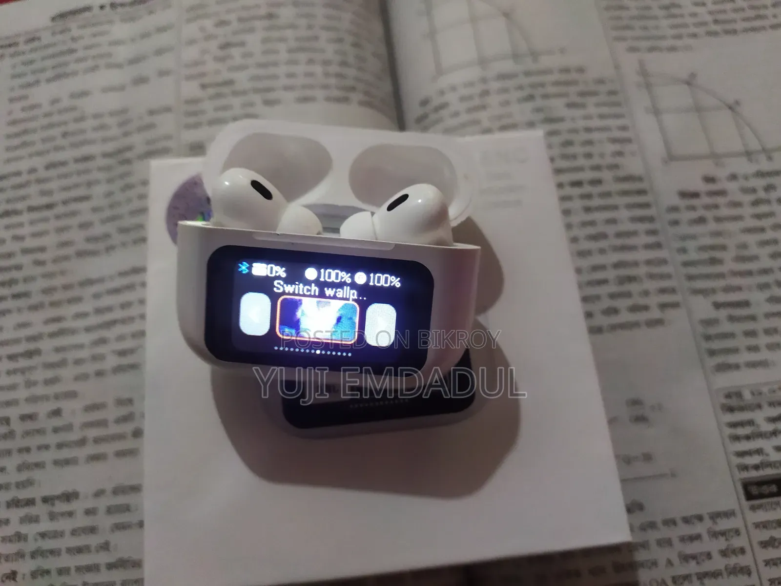 Smart A9 Pro Touch Display Earbuds | ANC + ENC |