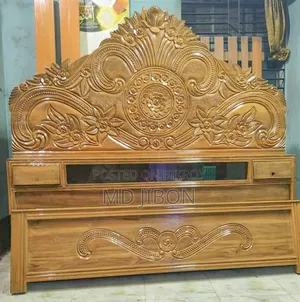 খাট সেগুন কাঠের 6/7