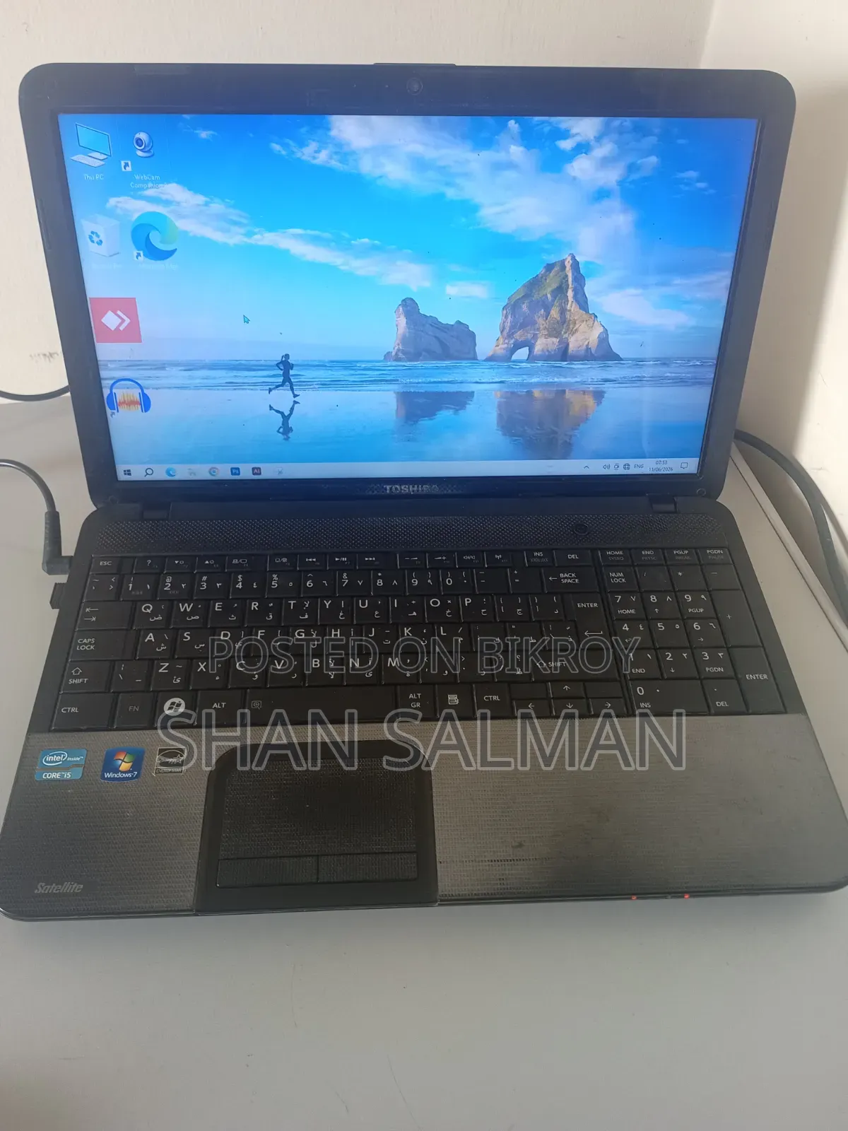 Laptop Toshiba Satellite C850 4GB Intel Core i5 SSD 256GB