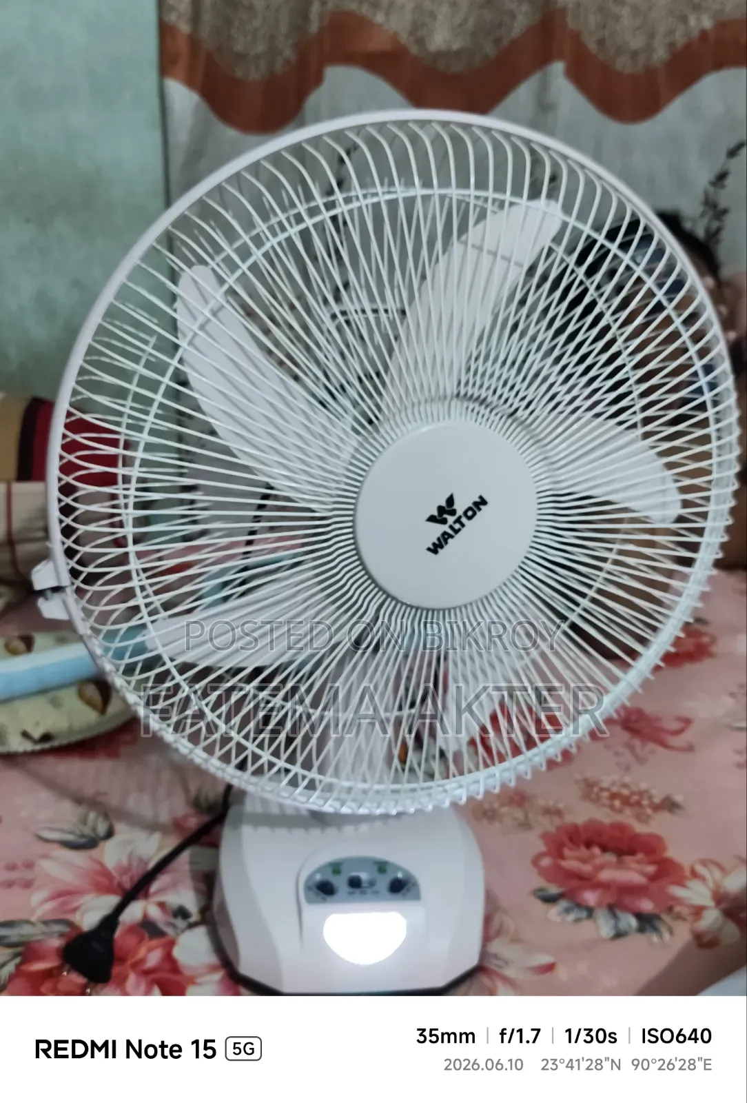 Rechargeable Fan