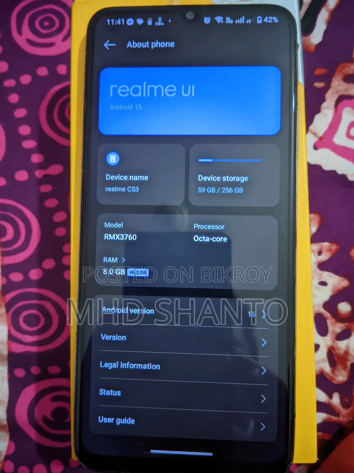 Realme 256 GB Gold