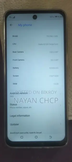 New Tecno Camon 40 Pro 5G 256 GB Gray