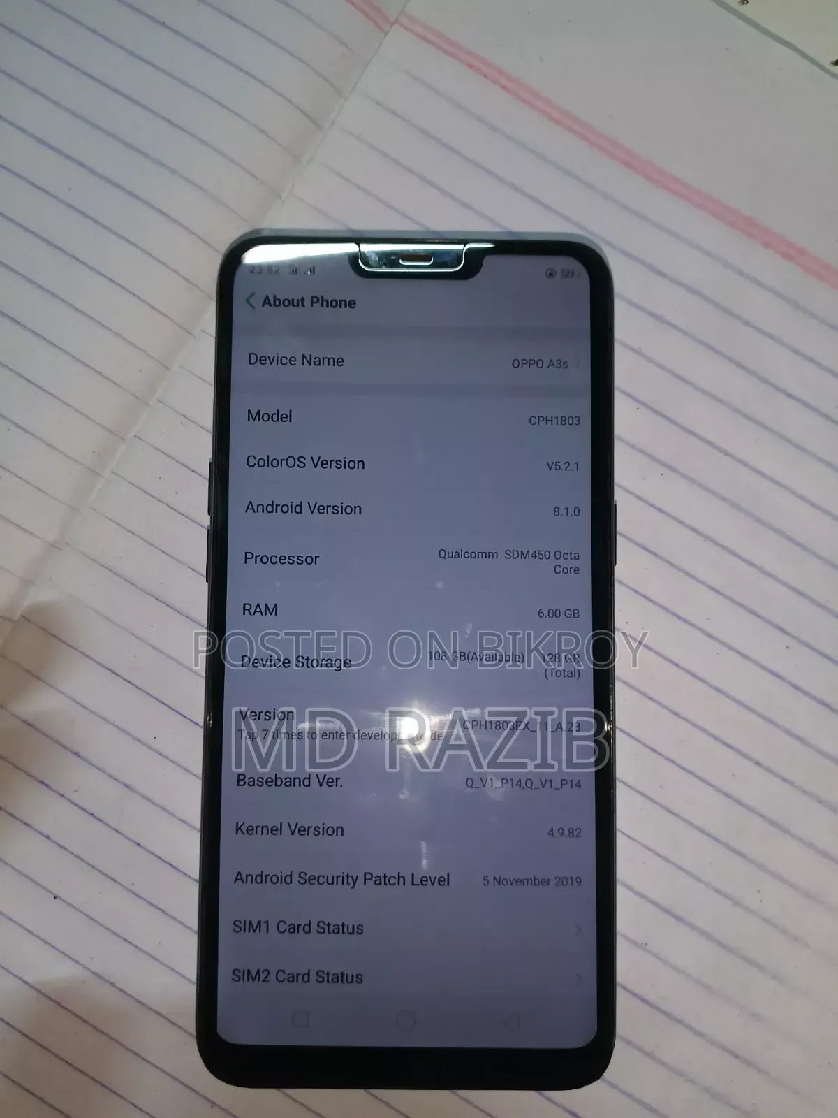 Oppo A3s 256 GB Black