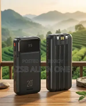 Remax RPP-686 Power Bank 20000mah Built-in Three Cables