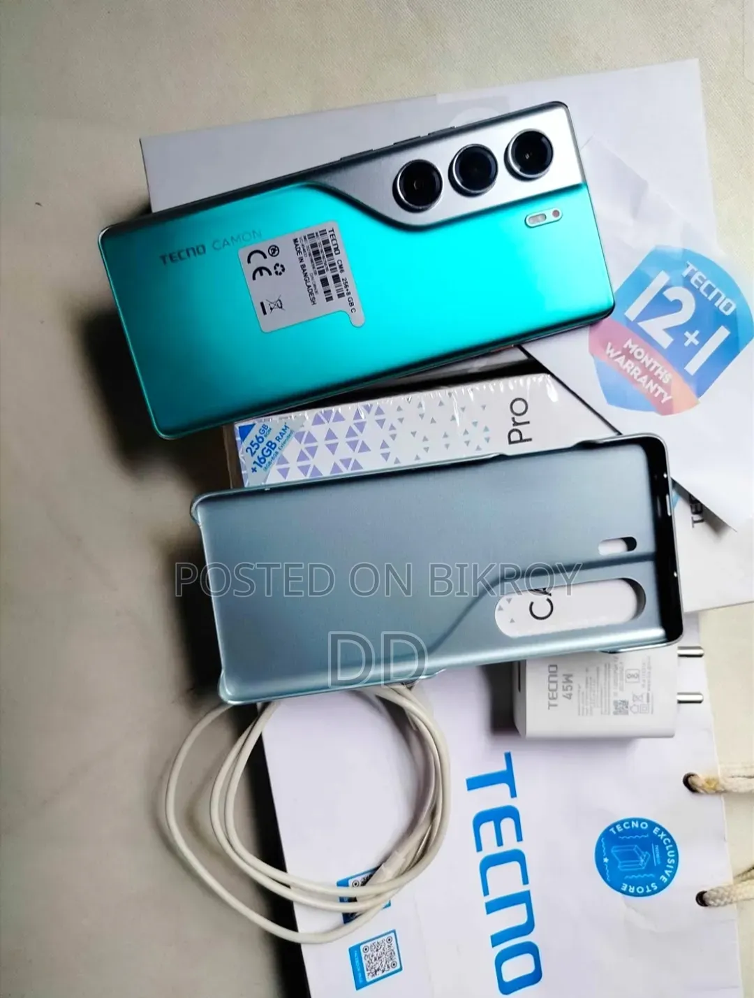 New Tecno Camon 40 256 GB Blue