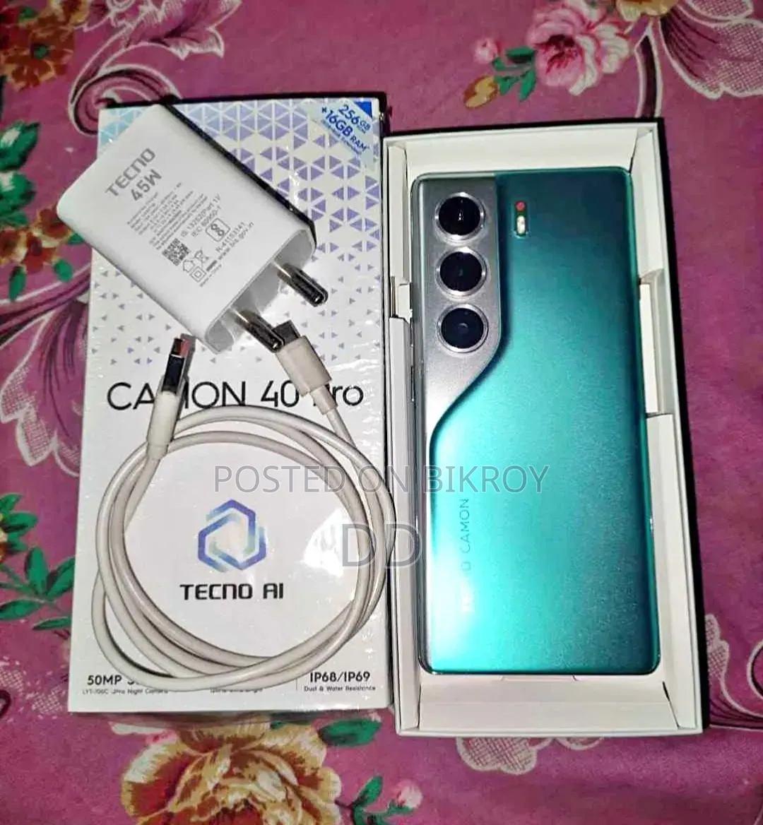 New Tecno Camon 40 256 GB Blue