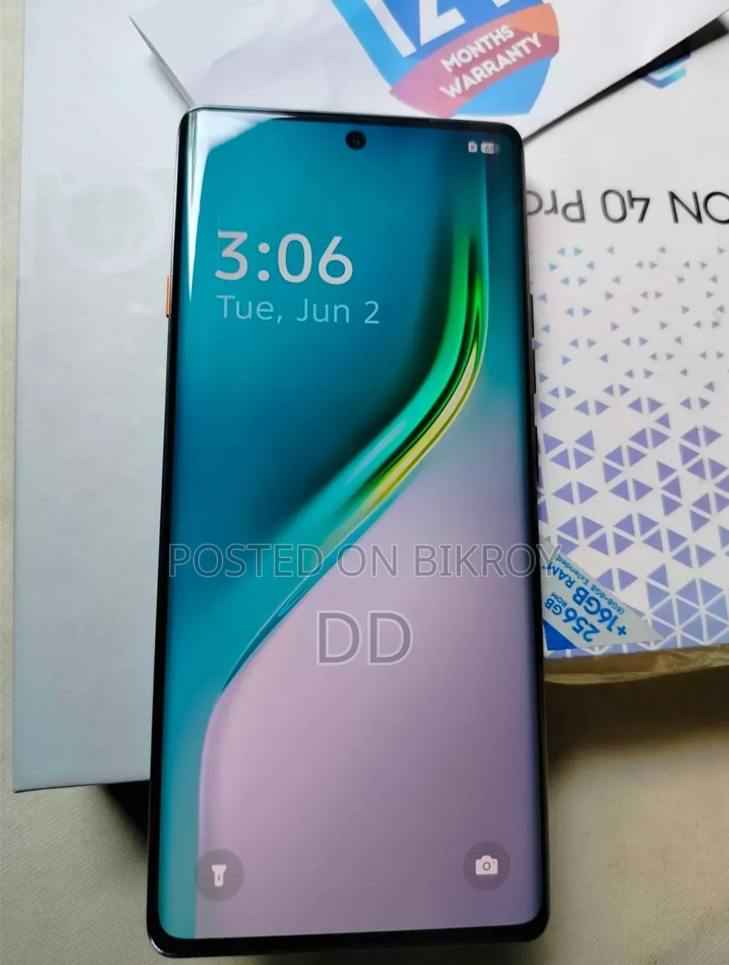 New Tecno Camon 40 256 GB Blue