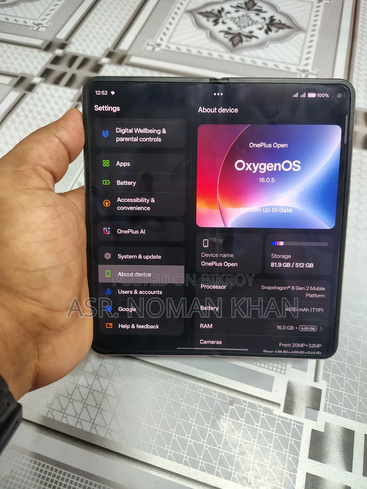 New OnePlus Open 512 GB Black