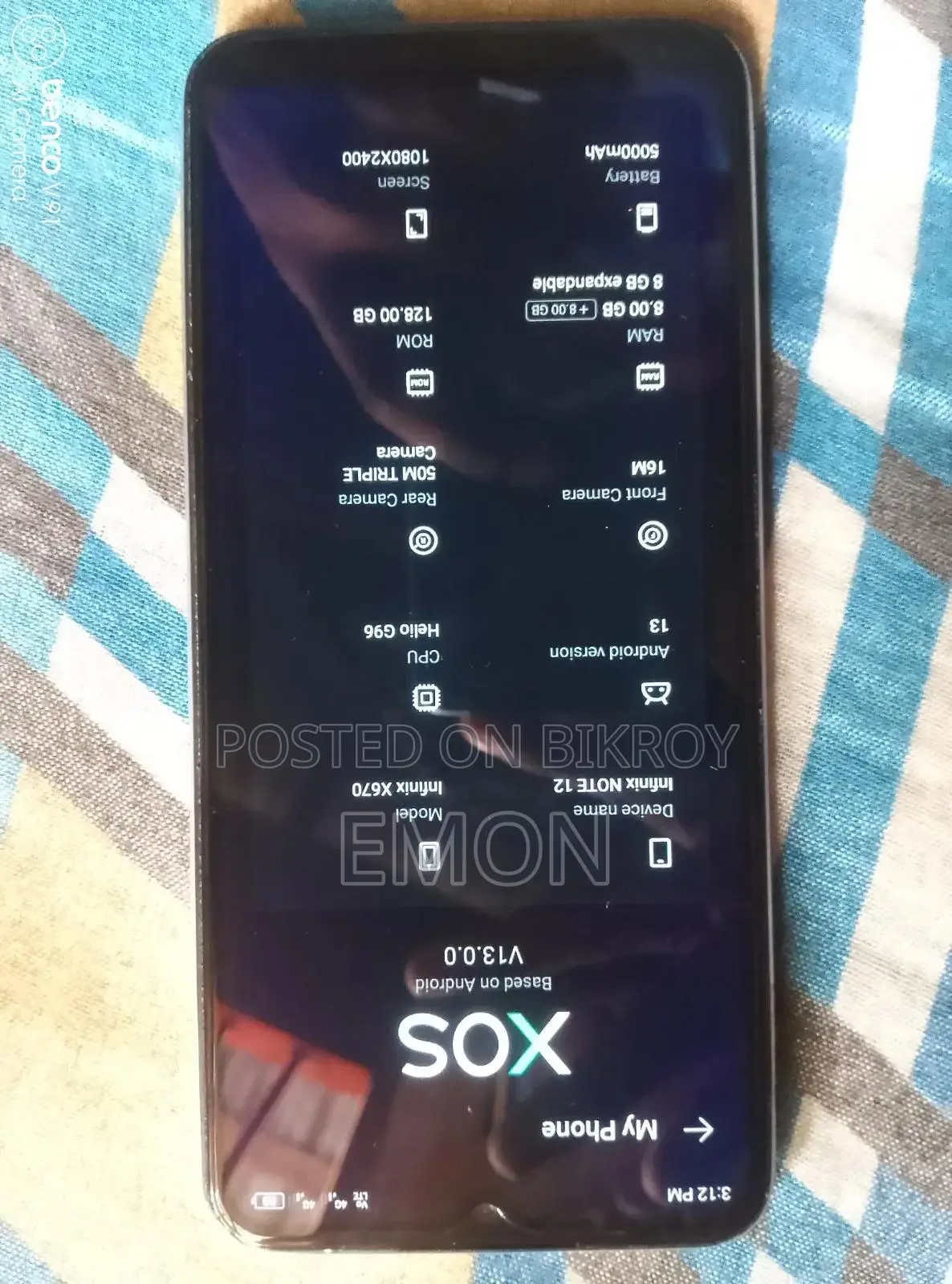 Infinix Note 12 128 GB White