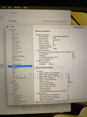 Laptop Apple MacBook Pro 2017 8GB Intel Core I5 SSD 256GB