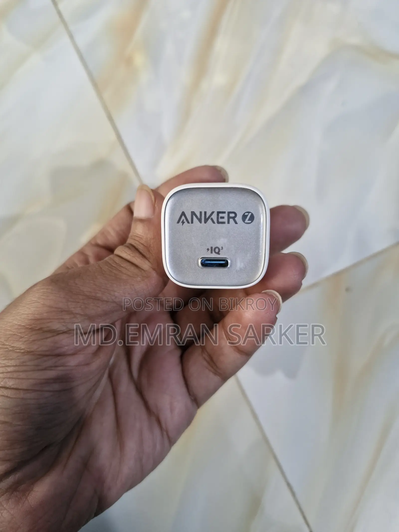 Anker Zolo 20w Iq Pd Type-C Charger Adapter