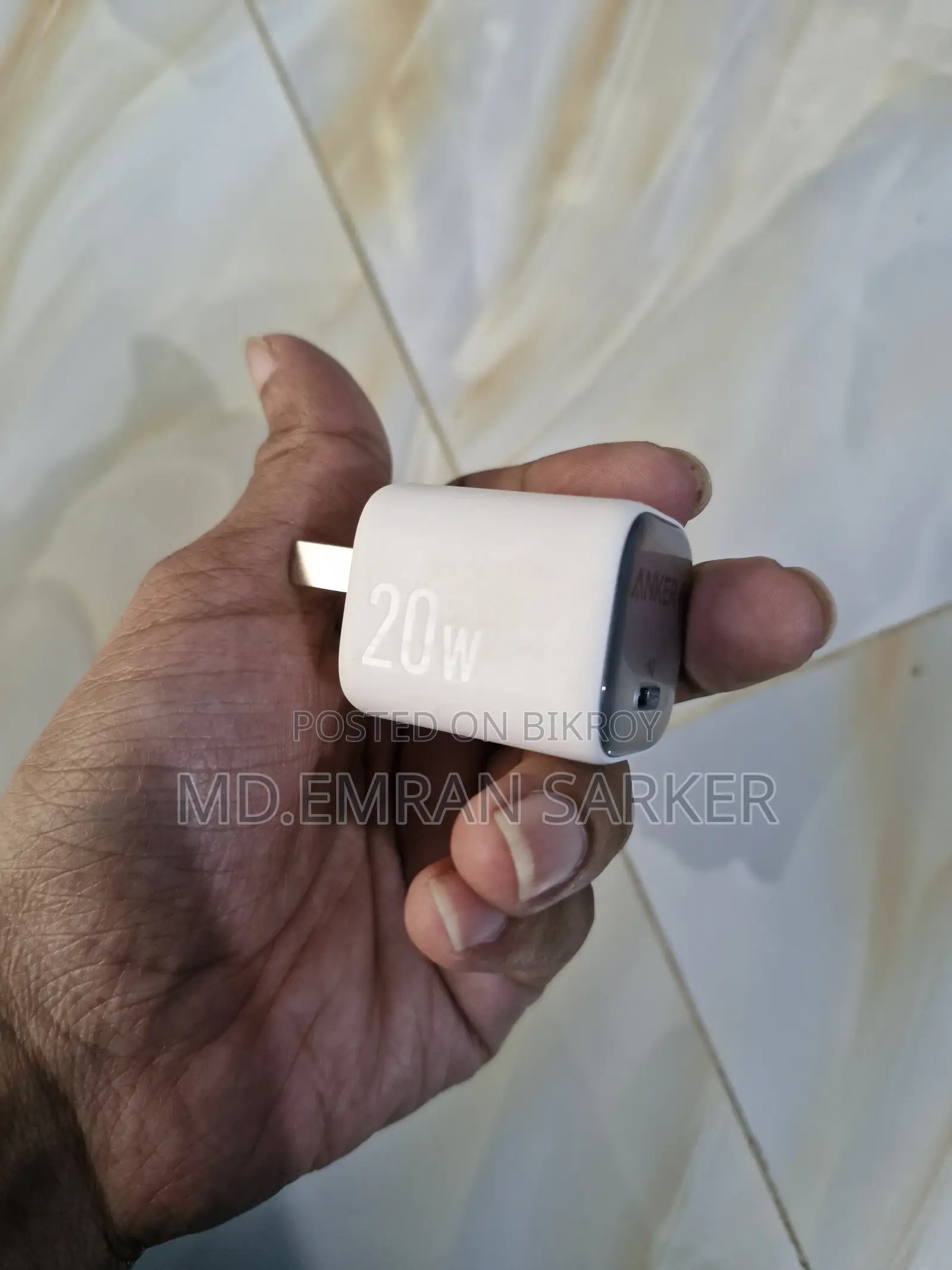 Anker Zolo 20w Iq Pd Type-C Charger Adapter