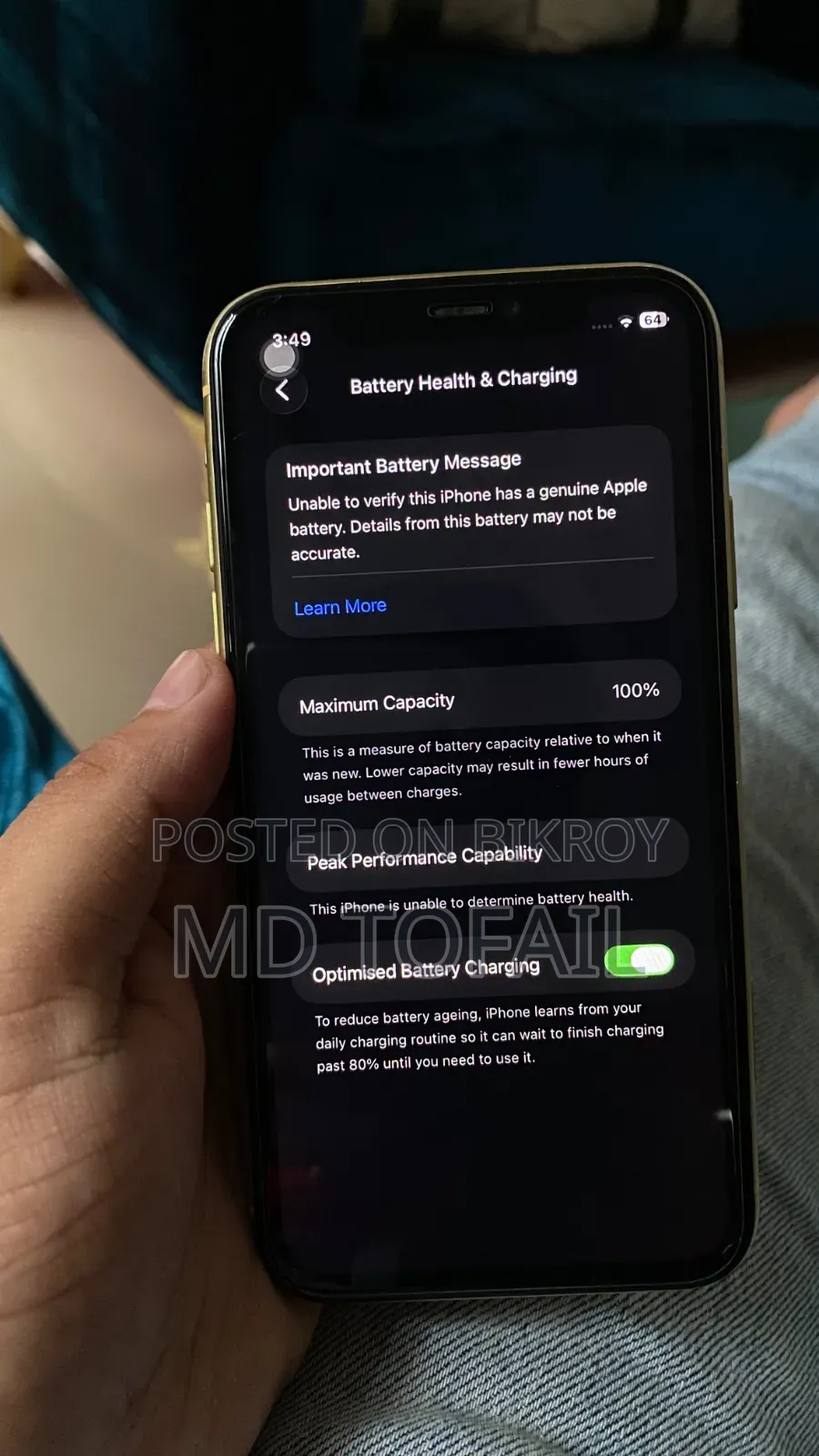 Apple iPhone 11 128 GB Yellow